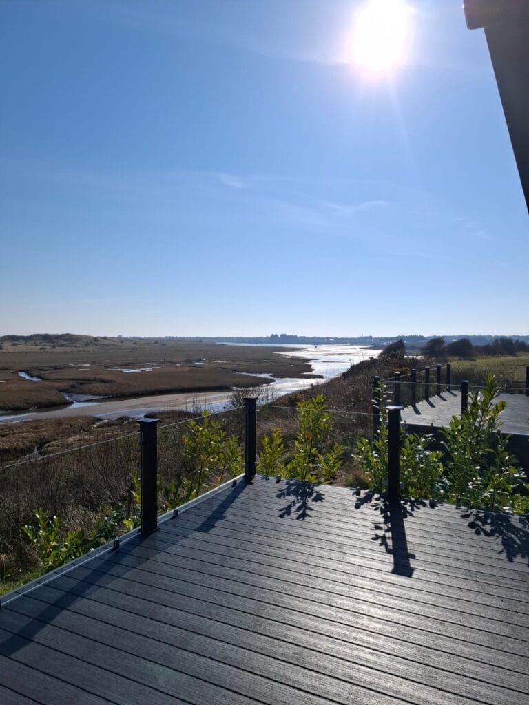 Mobile and Holiday home decking installation across the North of England