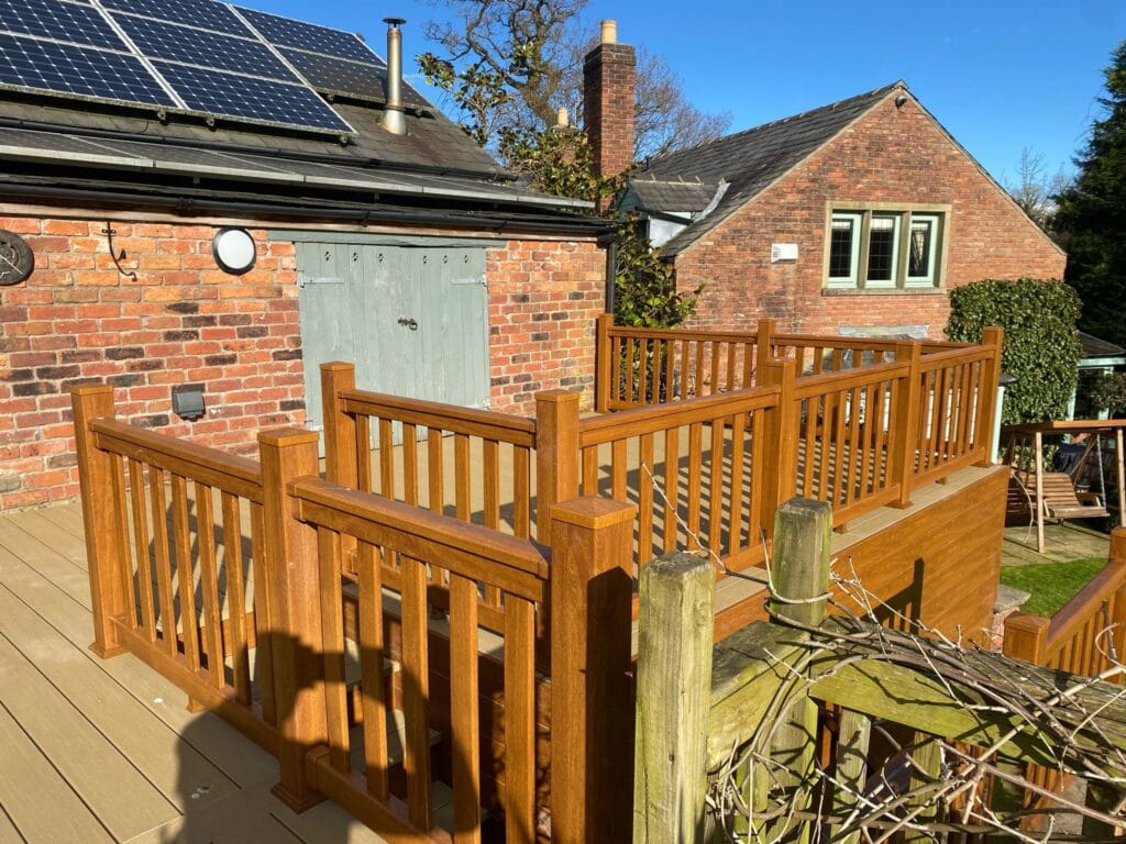 Mobile and Holiday home decking installation across the North of England